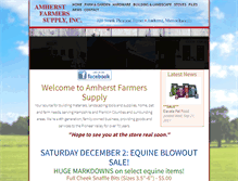 Tablet Screenshot of amherstfarmerssupply.com